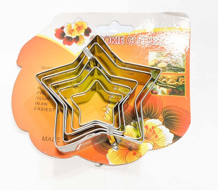 

Набор вырубок для печенья и пряников Звезда из 5 шт 1 упак