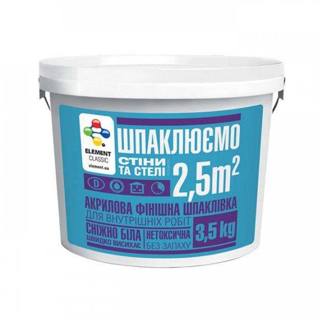 

Финишная шпаклевка ELEMENT Classic акриловая, Белый
