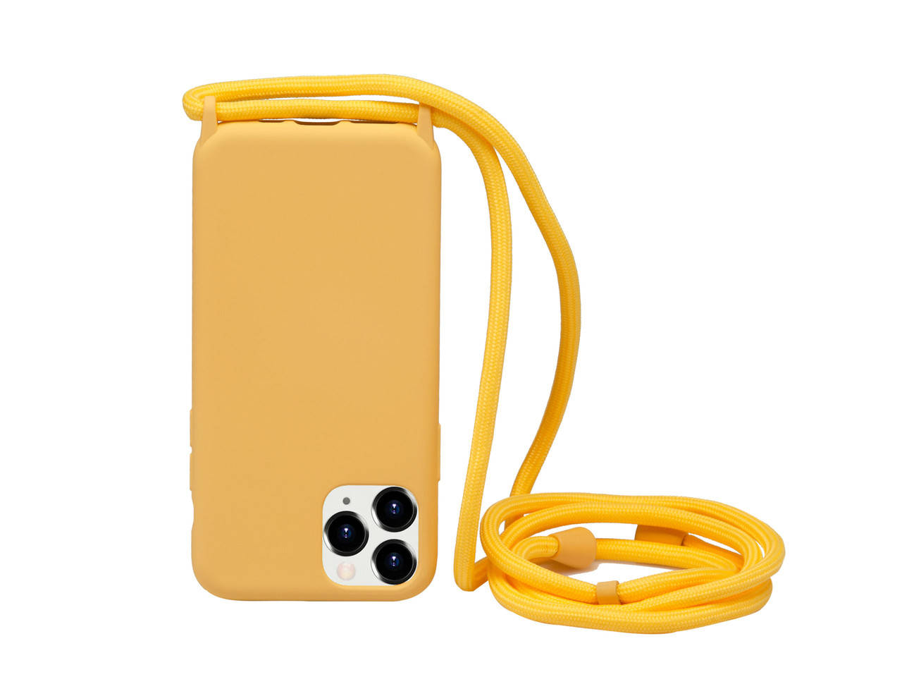 

Силиконовый чехол на шнурке Crossbody для iPhone 11 Pro (02) Yellow желтый