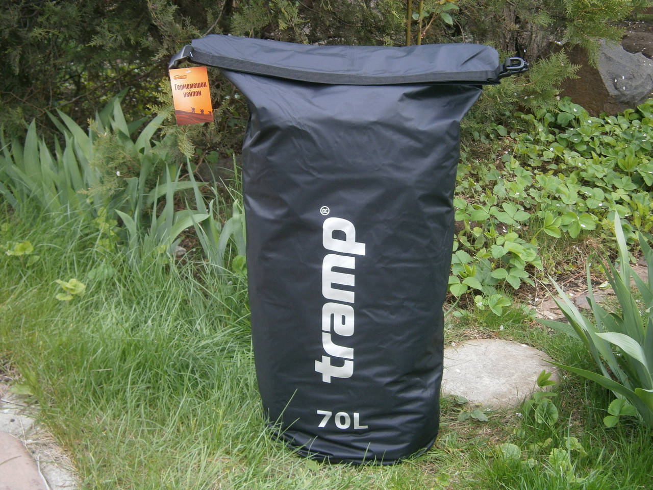

Гермомішок водостійкий Tramp TRA-104-black, 70 літрів.