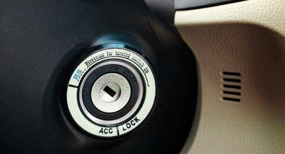 

Подсветка замка зажигания, наклейка на металлической основе для Chevrolet, Opel и других марок авто. Черный