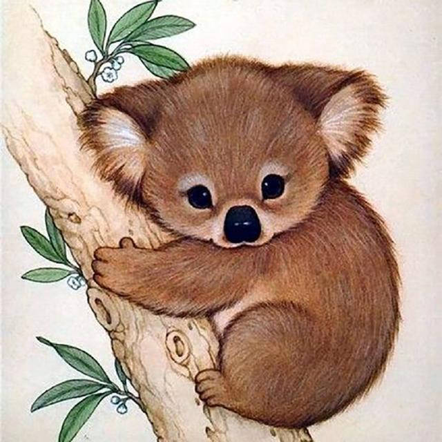 

Набор алмазной мозаики Коала, 20х20 см