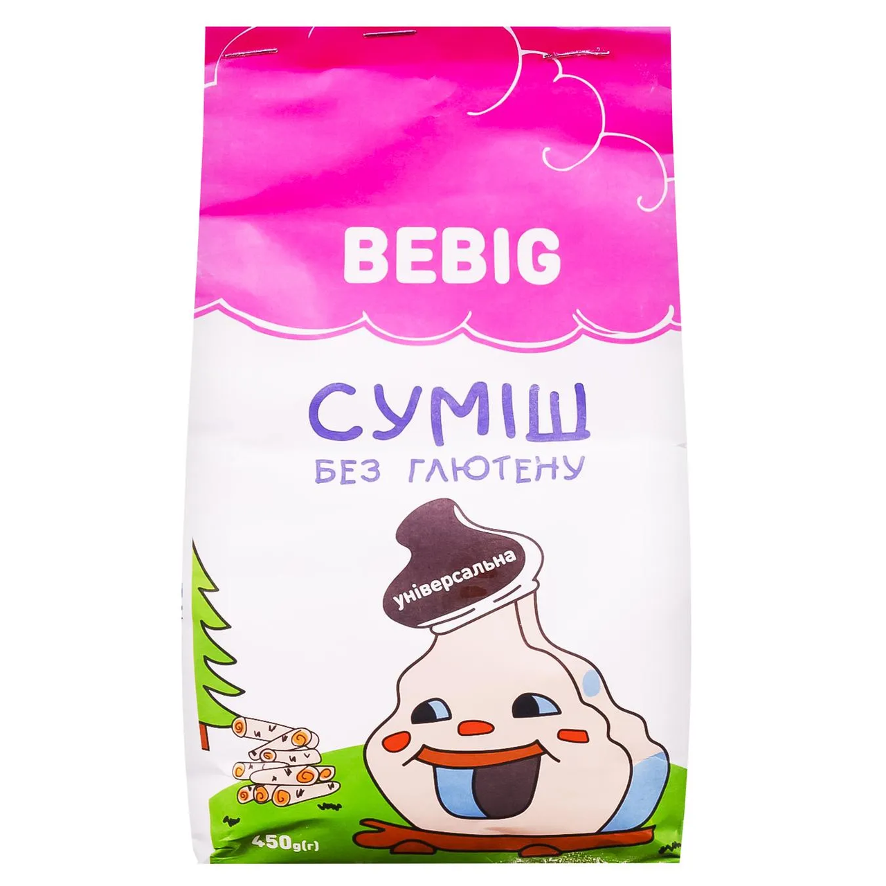 

Суміш для випікання безглютенова "Універсальна", 450г Bebig