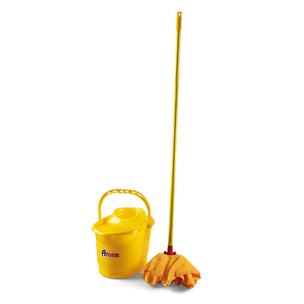 

Набор для уборки (швабра+ведро 12л) желтый пластик COMFORT TS 107