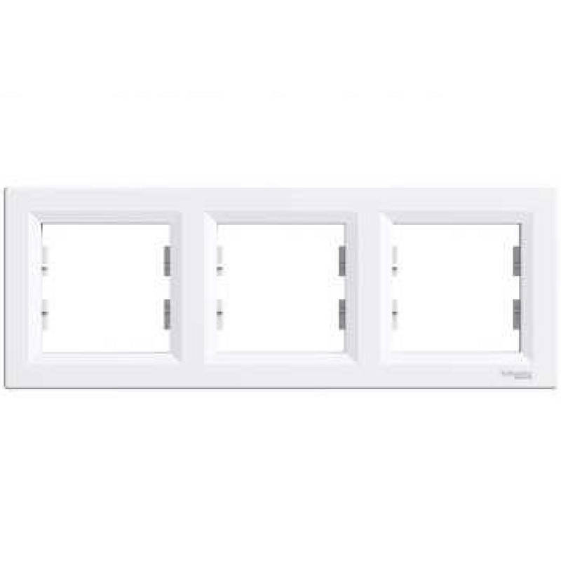 

Рамка Asfora EPH5800321 бел. 3 поста горизонтальная Schneider Electric