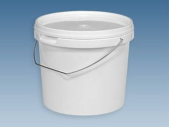 

Ведро белое полипропиленовое 5л с железной ручкой.