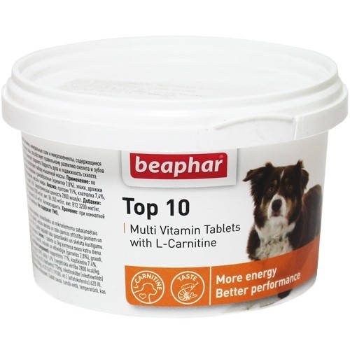 

Beaphar Tоp 10 комплекс витаминов, минералов и микроэлементов для собак - 750 таб
