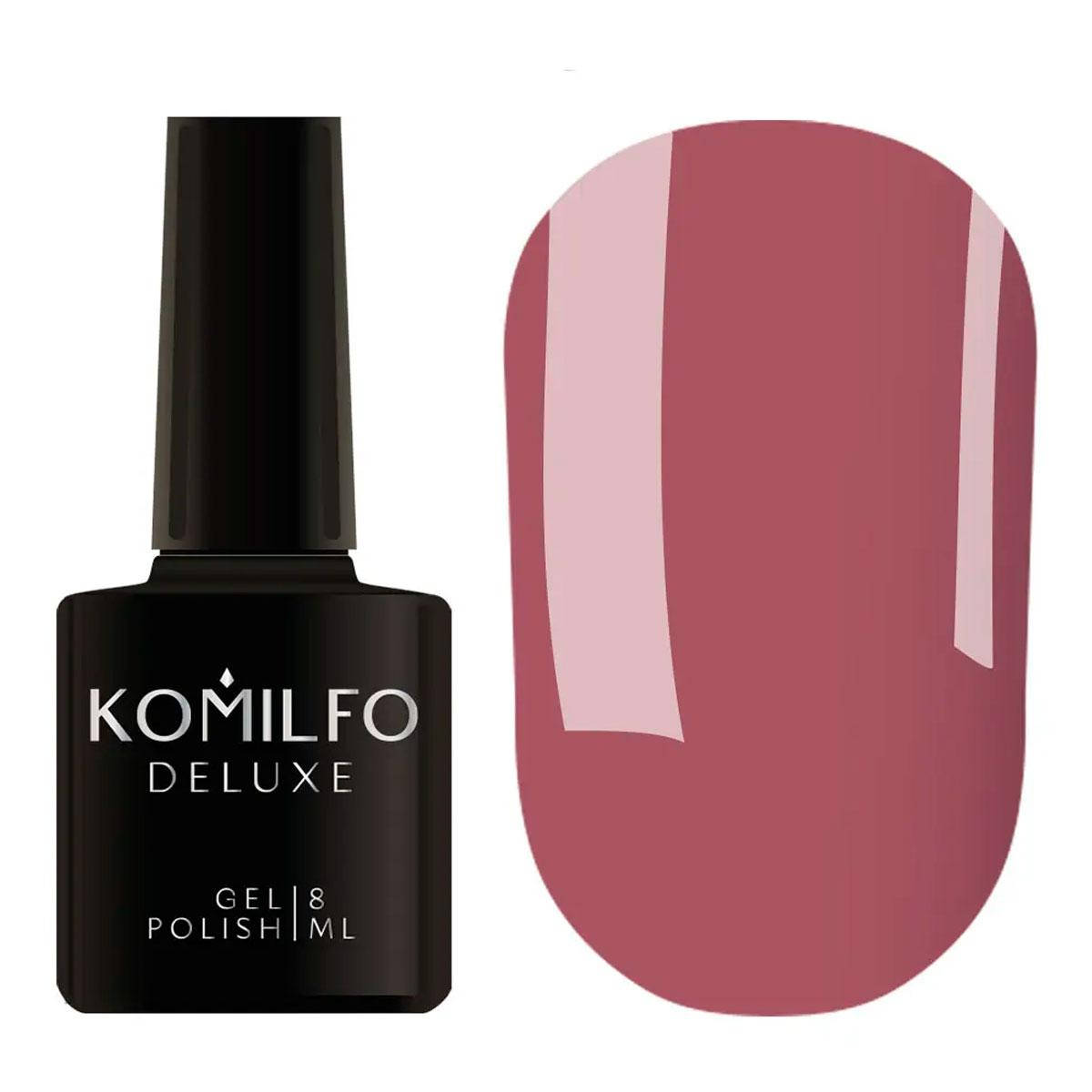 

Гель-лак Komilfo Deluxe Series №D062 (приглушенная марсала, эмаль), 8 мл