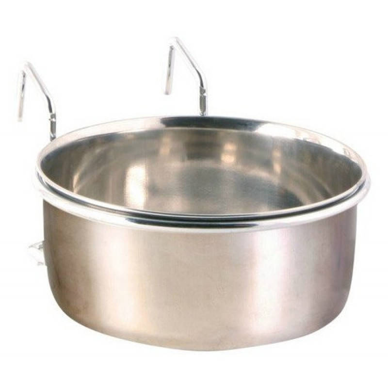 

Миска металлическая подвесная для птиц Trixie, Объем 0,6 л