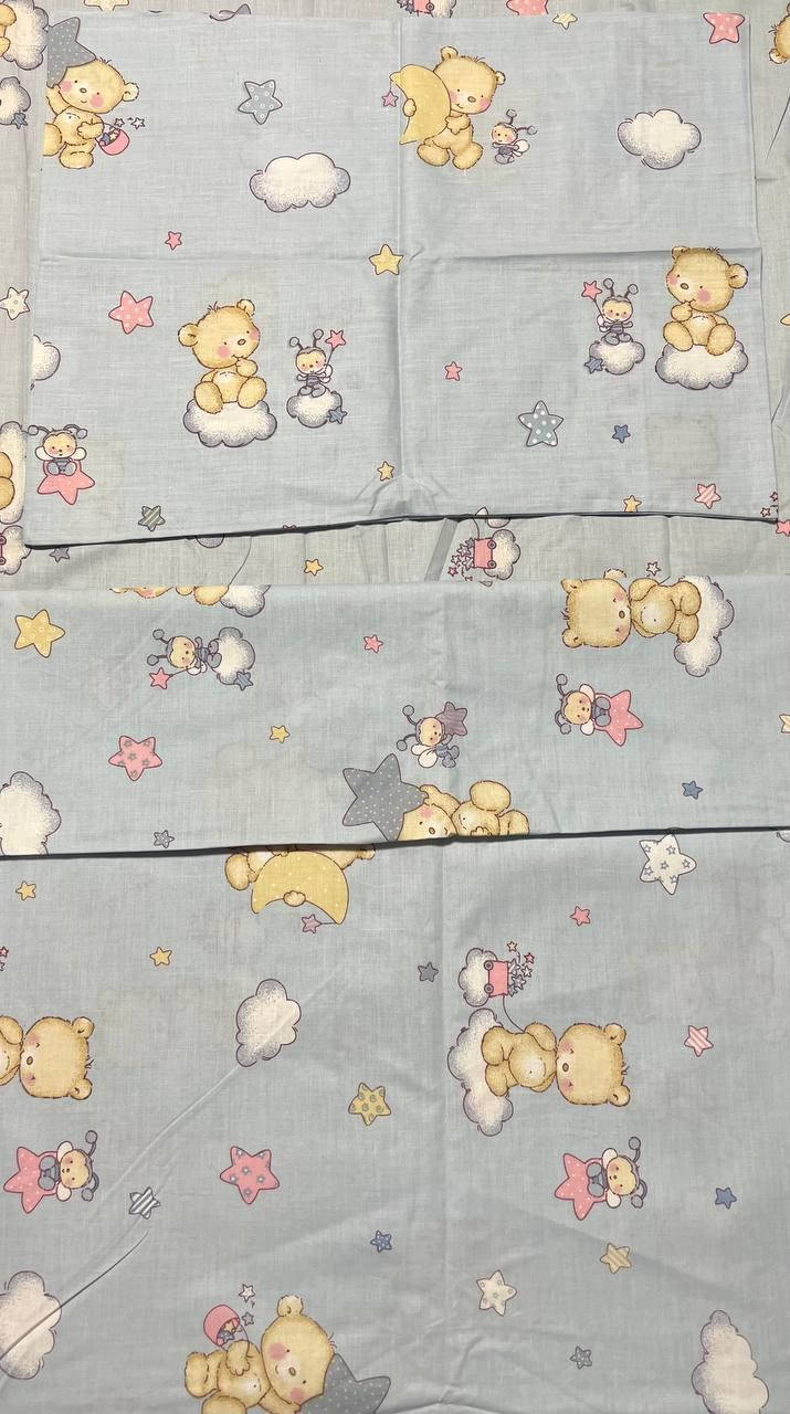 

Детское сменное постельное белье в кроватку, манеж 3 в 1, наволочка, пододеяльник, простынь на резинке