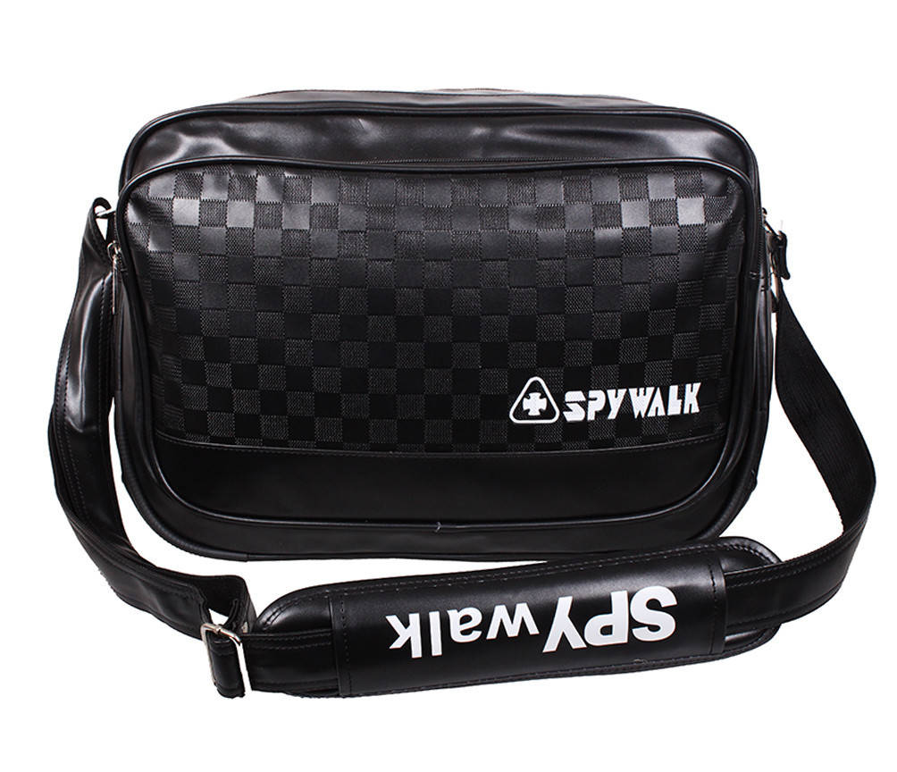 

Сумка мужская через плечо кожзам Spy Walk Sport Черная 28 X 40 X 12 см, Черный