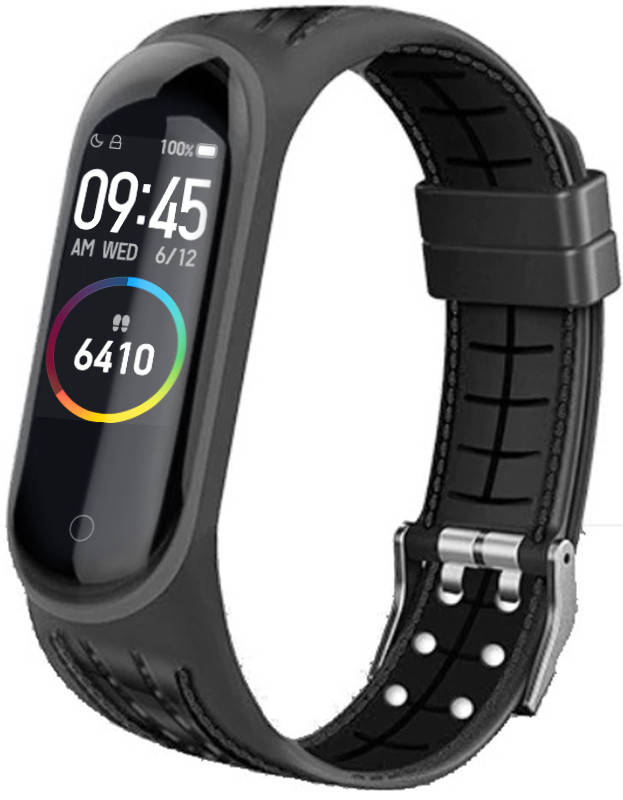 

Силиконовый ремешок Seam для Mi Band 4 Black