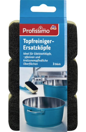 

Profissimo Topfreiniger-Ersatzköpfe ― Сменные губки для мытья посуды, 3 шт