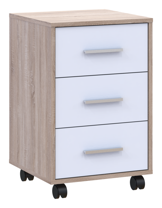 Тумба Doros Т3 Дуб сонома/Білий 43х42х66,4 (41902060) 2