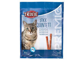 

TRIXIE Палочки "PREMIO Quadro-Sticks" лосось и форель для кошек 5шт*5гр