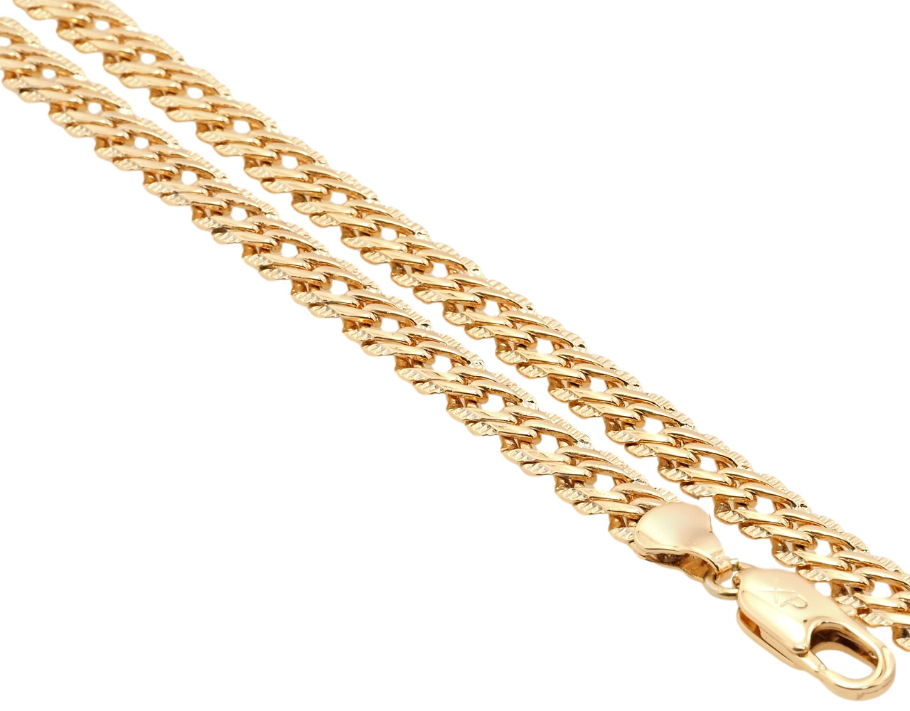 

Цепочка Xuping Позолота 18K "Плетение Двойной Ромб с узором" длина 53см х 7мм