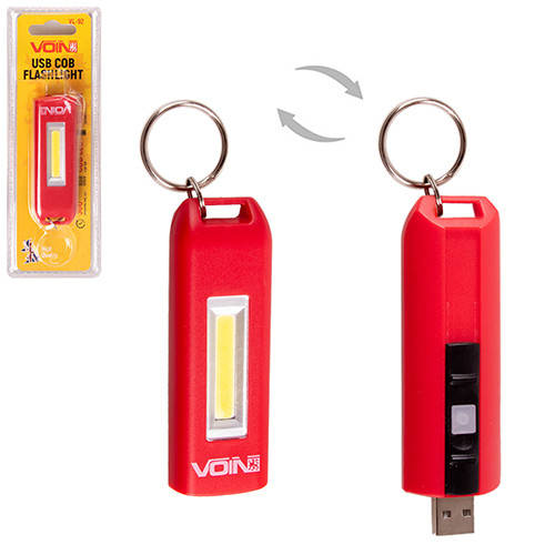 

Фонарик-брелок VOIN VL-92, 0,5W-COB АКБ100mAh