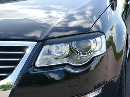 

Реснички для фар VW Volkswagen Passat B6 2005-2010, Черный