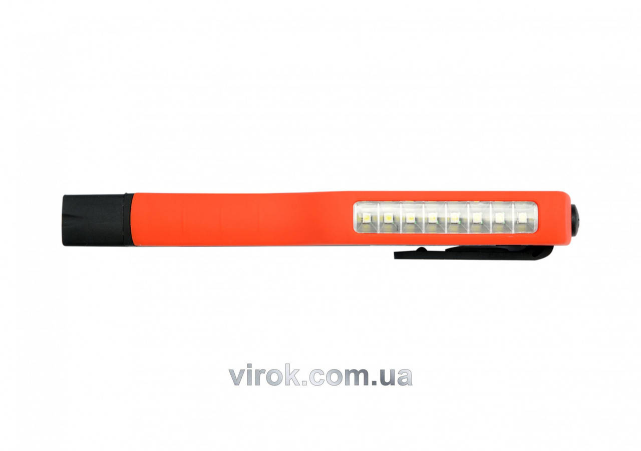 

Ліхтар LED на батарейки 3Х ААА з 8 діодами , магніт + кліпса Yato YT-08514