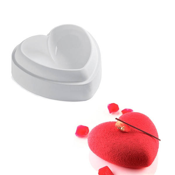 

Силиконовая Форма для евродесертов Сердце Amore, Белый