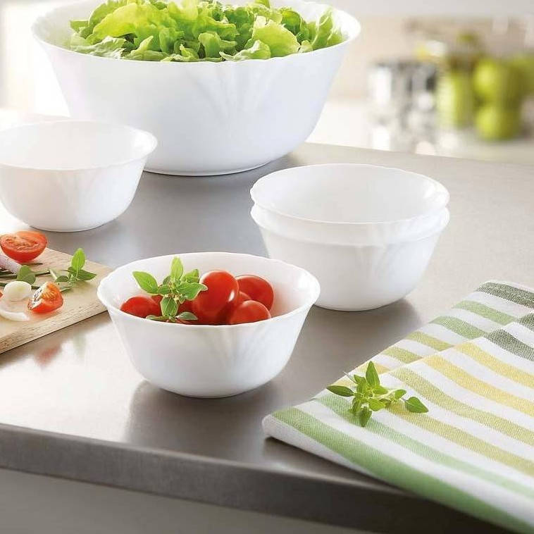 

Белый порционный салатник Luminarc Cadix 120 мм (37789)