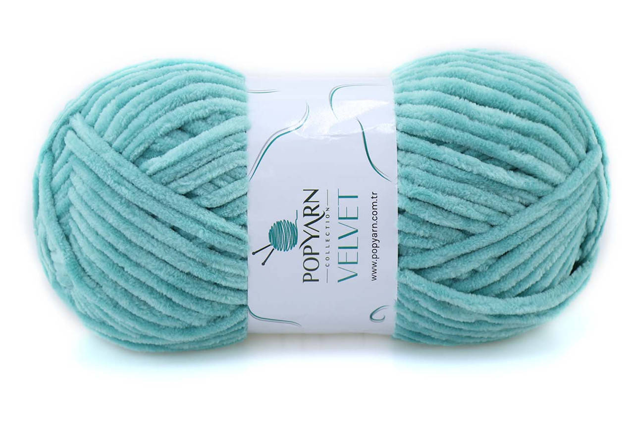 

Popyarn Velvet, Лазурный №023, Голубой