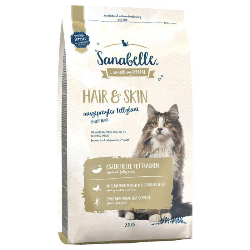 

Bosch Sanabelle Hair & Skin 10кг корм для выставочных и привередливых кошек