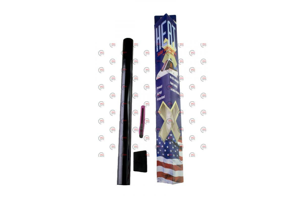 

Пленка тонировочная Американка HEAT 0.75x3m Black (SRC антицарапин), Черный