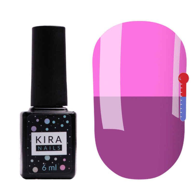 

Термо гель-лак Kira Nails №T19 (фіолетовий, при нагріванні приглушений рожевий), 6 мл