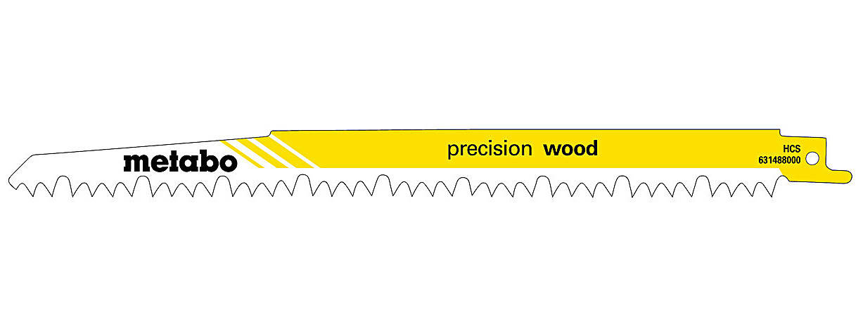

Пильные полотна Metabo для сабельных пил, Precision Wood, 240 x 1.5 мм, 5 шт. (631488000)