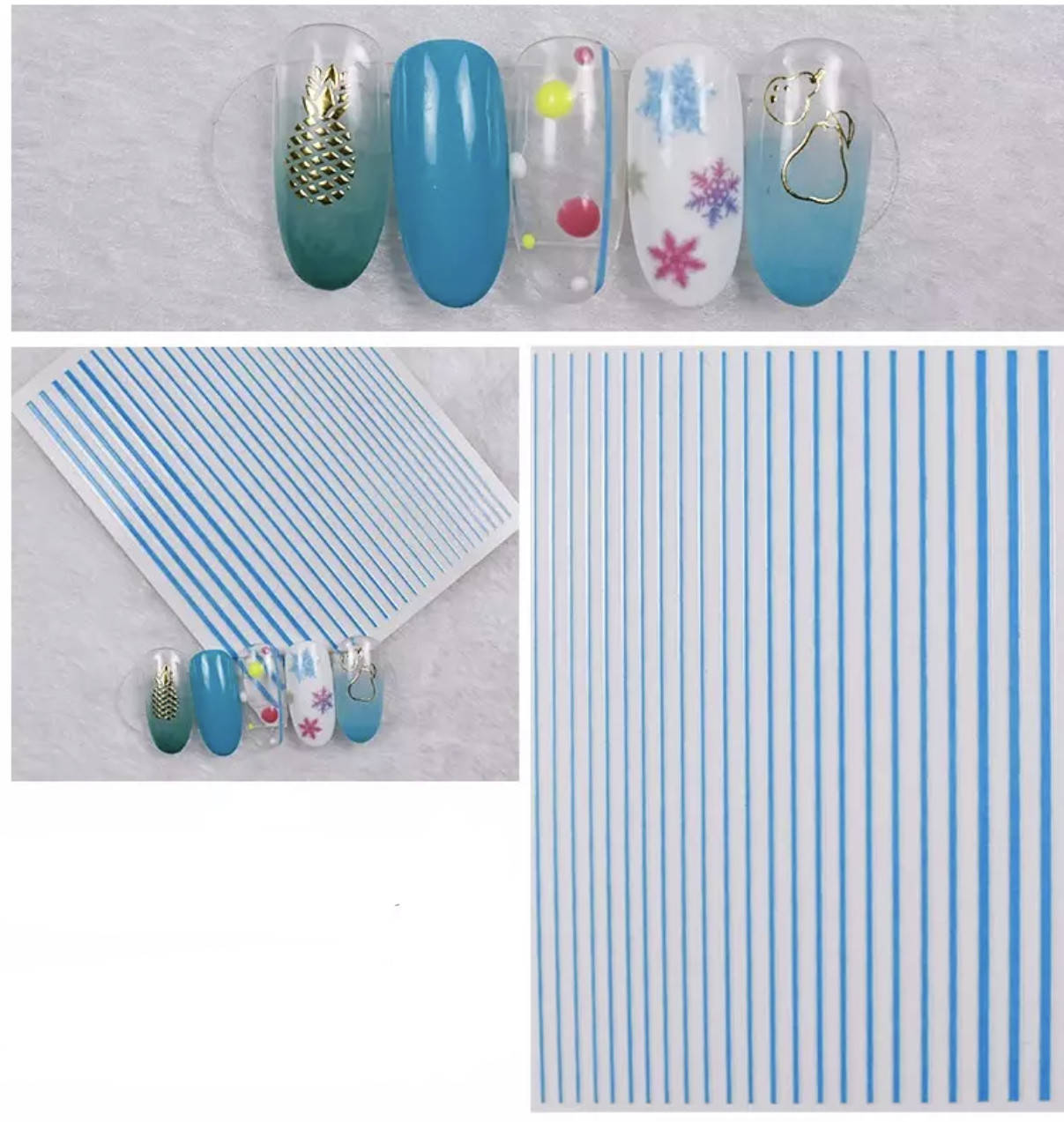 

Гибкая лента для ногтей She Nail Голубой