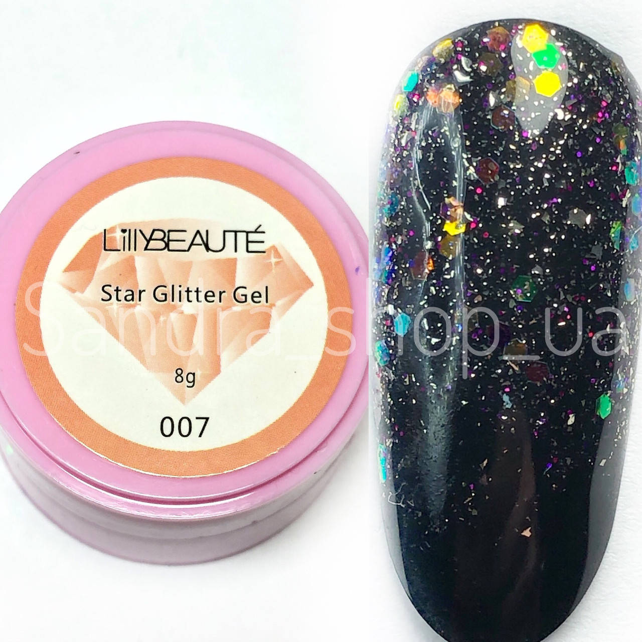 

Glitter Gel (Глиттер гель) Lilly Beaute 07