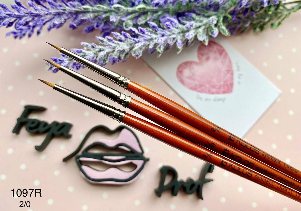 

Кисть для росписи 2/0 KOLOS синтетика 1097R