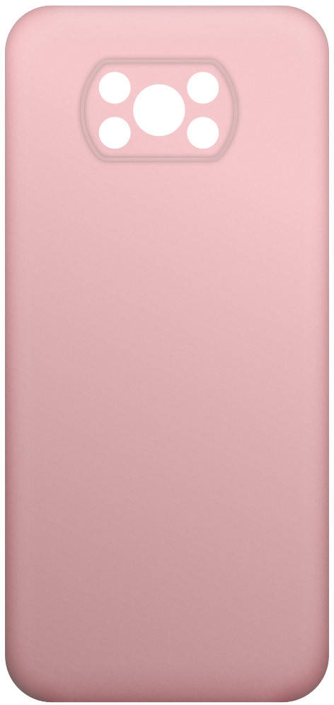 

Матовый чехол MultiShot Xiaomi Poco X3 (силиконовая накладка) (Сяоми Поко Х3), Розовый