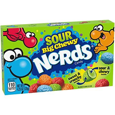 

Жевательные конфеты Big Chewy Sour Nerds Candy 120 g