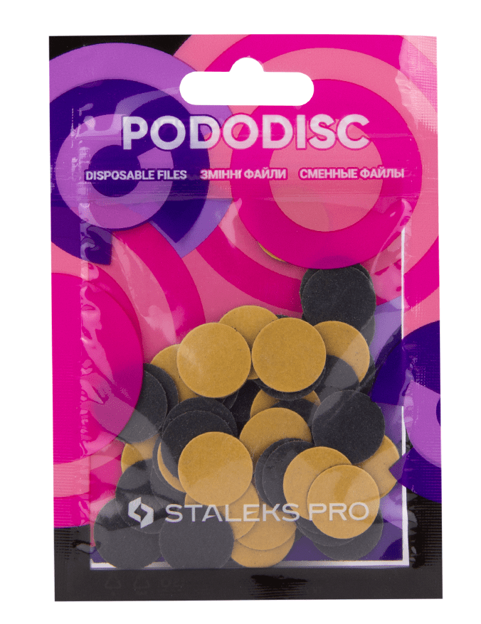 

Сменные файлы STALEKS PRO S 240 грит 15 мм для педикюрного диска (50 шт) PDF-15-240