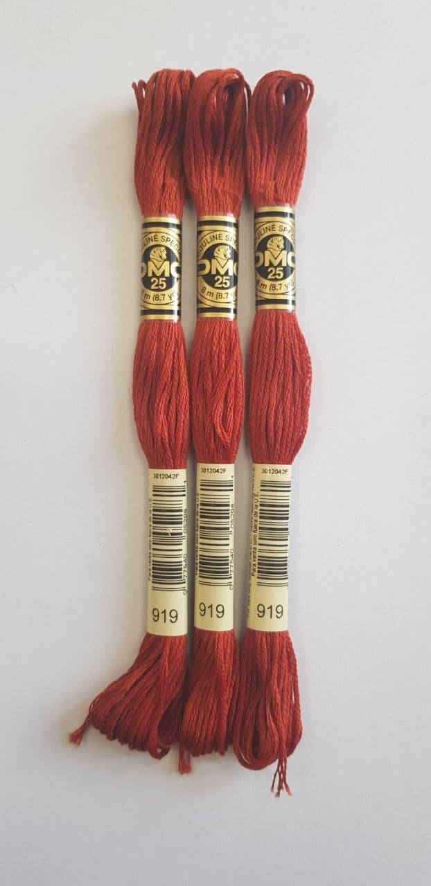 

Мулине ДМС, DMC (номер цвета-919), Разные цвета