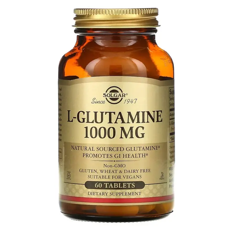 

L- глютамин, Solgar, 1000 мг, 60 таблеток (SOL-01254)