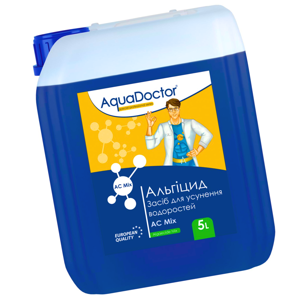 

Альгицид 5 литров жидкий для бассейна AquaDoctor AC MIX. Средство против водорослей
