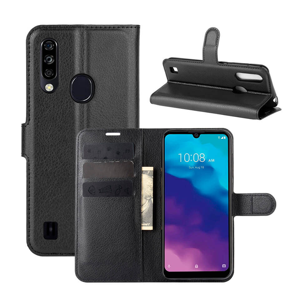

Чехол-книжка EcoCase для ZTE Blade A7 2020 (с вырезом для сканера) Black, Черный