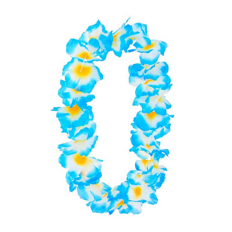 

Леи гавайские бело-голубые