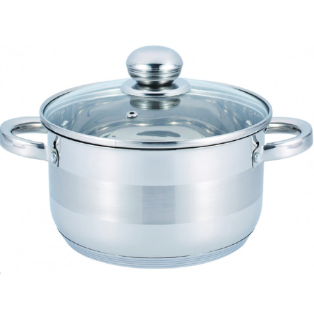 

Кастрюля с крышкой 2,5 литра Benson, Серый