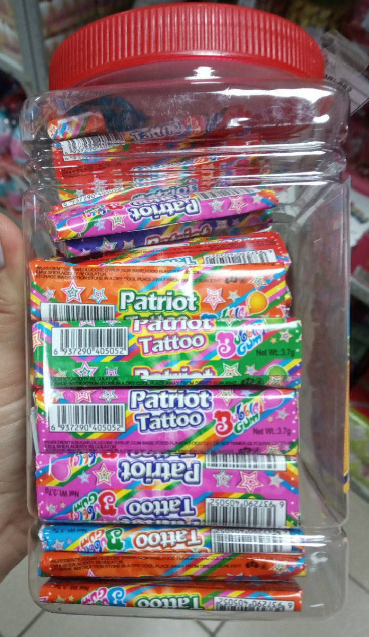 

Жвачки с тату Макси 100шт