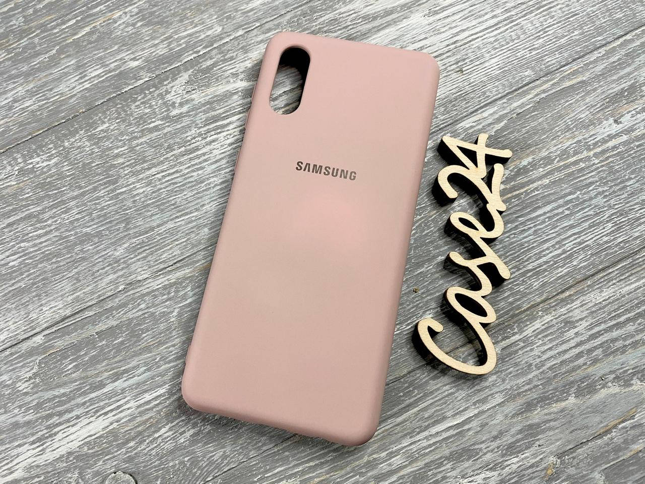 

Чехол Soft touch для Samsung Galaxy A02 (8 цветов) пудровый