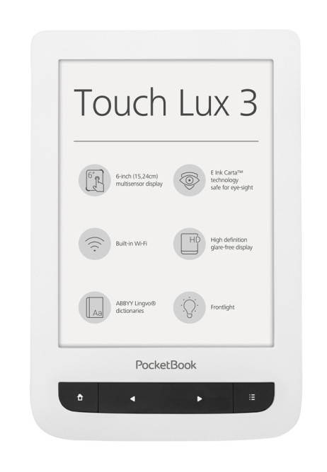 

PocketBook 626 Touch Lux 3 White, Белый