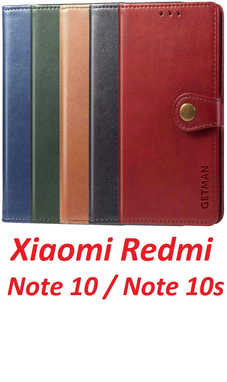 

Стильный чехол-книжка для Xiaomi Redmi Note 10 / кожаный чехол на ксиоми редми нот 10/ сяоми/