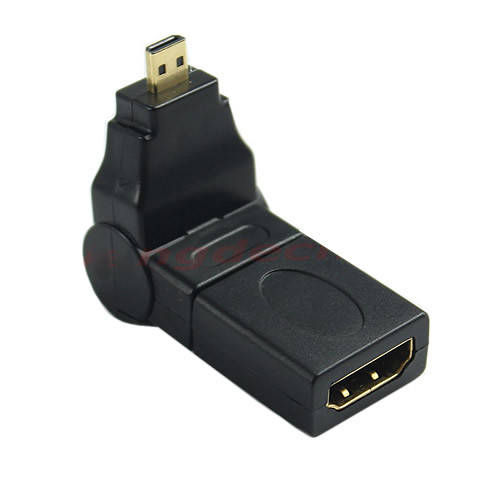 

HDMI F to micro HDMI M соединитель переходник адаптер угловой поворотный (на 360 градусов) (39119)