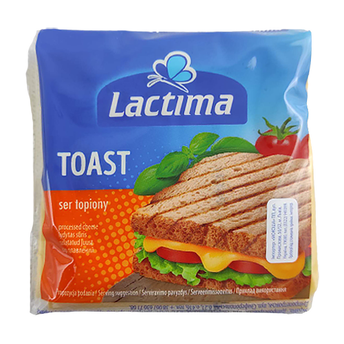 

Сир тостовий Лактіма тост Lactima 130g 10шт/ящ (Код : 00-00003465)