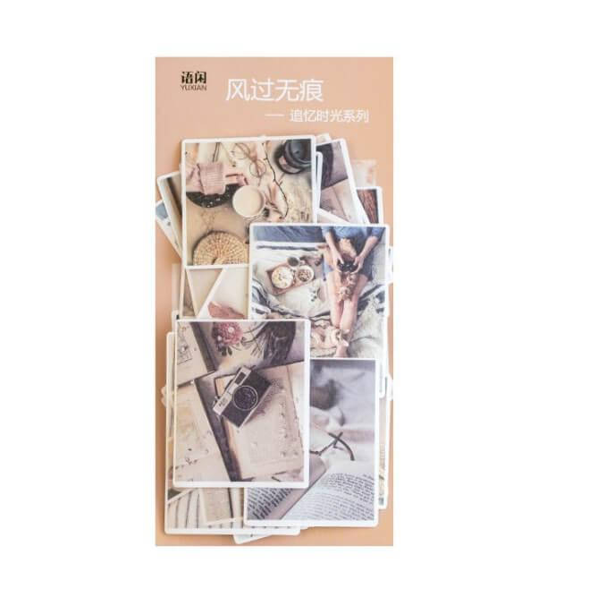 

60 шт стикеров в формате картинок YUXIAN 7*5 см Книги (YXTZB163), Бежевый