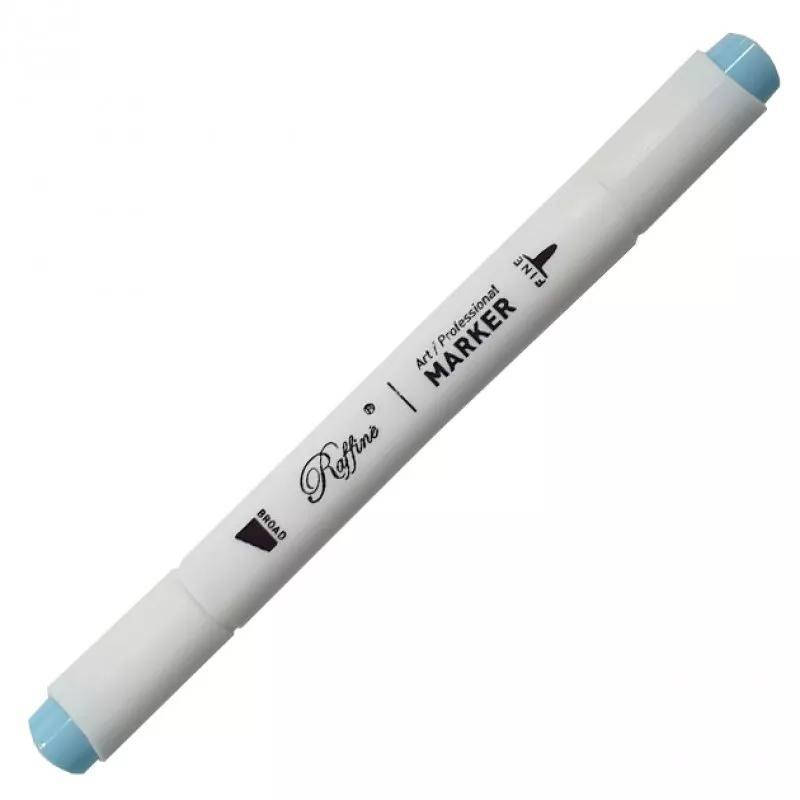 

Скетч маркер двусторонний Marco Raffine Pastel blue B203, 917941, Синий